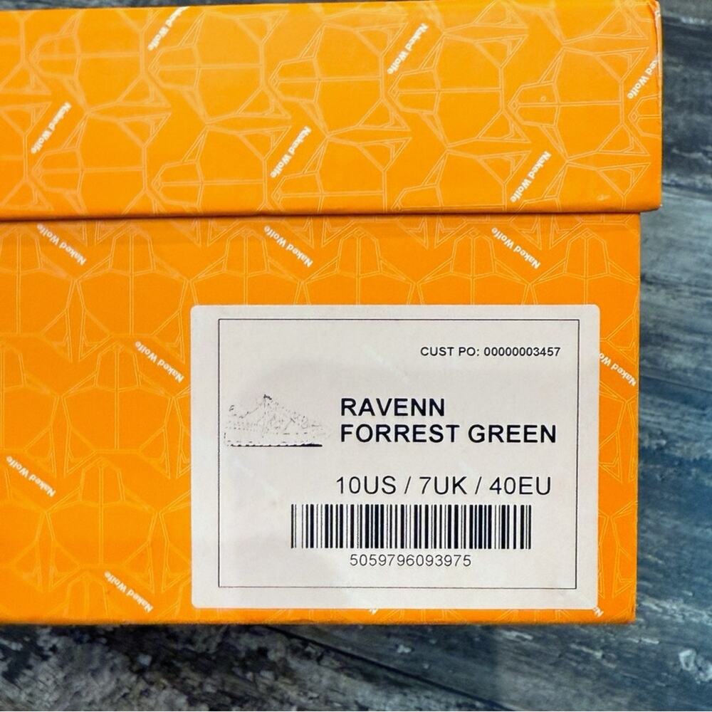 Naked Wolfe Ravenn‎ Forrest Green Leather Sneakers Womens Size 10 NIB - Picture 6 of 15